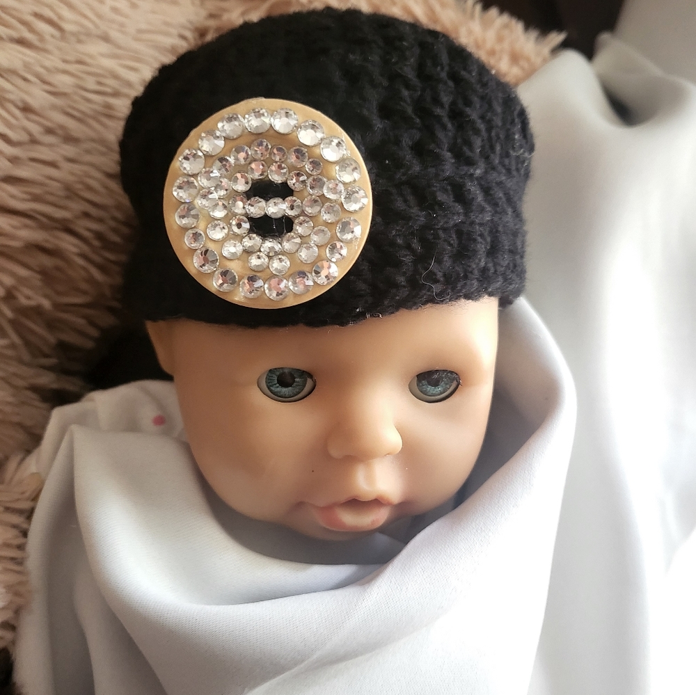 Crochet Baby Beanie hat 6-12months